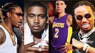 Lonzo Ball says Nobody Listens to Nas Future amp Migos Are Real Hip Hop [upl. by Ahsenyt797]