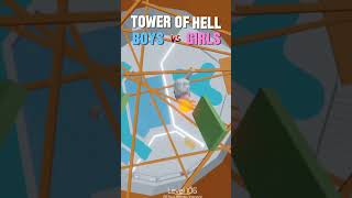 Tower of Hell BOYS VS GIRLS 😱 roblox [upl. by Annice]