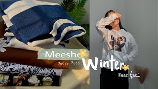 Meesho Winter wear haul under ₹600 Meesho SweatersSweatshirtshoodie haul meeshowinterhaul [upl. by Cloutman]