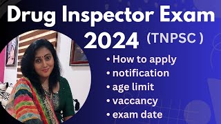 Drug Inspector Exam 2024TNPSC amp combined Technical sevices Examination [upl. by Any]