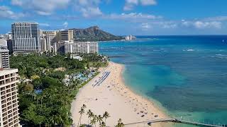 Rainbow Tower Ocean Front Room 2609 Hilton Hawaiian Village [upl. by Oric]