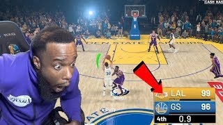 Stephen Curry Down By 3 HALF COURT SHOT Lakers vs Warriors NBA 2K19 Ep 98 [upl. by Rehposirhc]