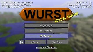 Minecraft Wurst Hack Client Download tutorial [upl. by Emmett743]