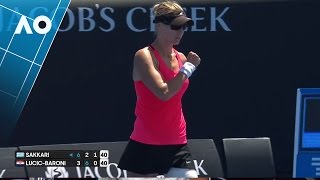 Sakkari v LucicBaroni match highlights 3R  Australian Open 2017 [upl. by Euqinomad]