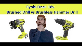 Ryobi One Brushed vs Brushless Drills  BreakdownReview [upl. by Mickelson]