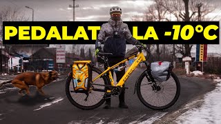 Alergat de caini cod portocaliu si pedalat la 10°C  PE BICICLETA PANA LA MARE [upl. by Baskett647]