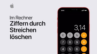 Im Rechner Ziffern durch Streichen löschen  Apple Support [upl. by Fawne37]