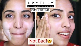 DRMTLGY SUNSCREENS on MediumBrownOlive Skin [upl. by Auhso]