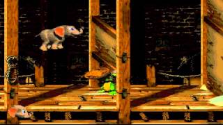 Playthrough Donkey Kong Country 3  Dixie Kongs Double Trouble  Parte 5 Elefante medroso HD [upl. by Oemac]