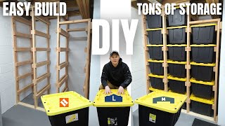 DIY Sliding Tote Storage  Easy Build  Lots of Storage amp Organization [upl. by Lantha241]