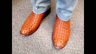 Cognac Nile Crocodile Boots [upl. by Ahsenyt493]