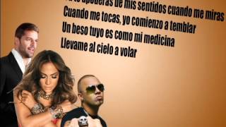 Wisin  Adrenalina ft Jennifer Lopez Ricky Martin Lyrics Letra [upl. by Ruelu]