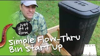 How To Set Up A Simple Flow Through Worm Bin [upl. by Sulrac]