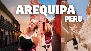 Arequipa 🇵🇪 Fun things to do amp where to eat  Peru travel vlog [upl. by Ydnik]