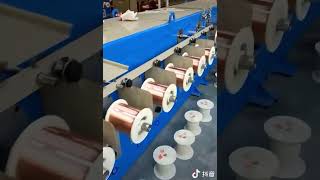 Copper Wire Annealing And Tinning Line [upl. by Kerwinn]