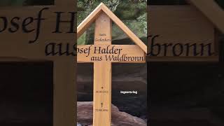 A graveyard of Josef Halder aus Waldbronn nearby a rock formation in Nothweiler Germany legearsvl [upl. by Mead]