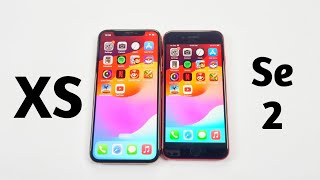 iPhone Xs Vs iPhone Se 2  SPEED TEST 2023 iOS 1711 [upl. by Pazia]