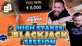 High Stakes Blackjack Session  Winning Big With Momentum Strategy [upl. by Astred]