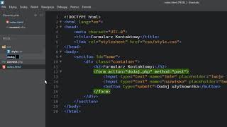 Kurs E14 17  Dodawanie danych z formularza do bazy danych PHP [upl. by Tina]