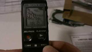 Digital Audio Recorder  Sony ICD PX720 Unboxing [upl. by Brittney653]