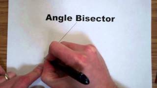 Angle Bisector Construction [upl. by Drusie545]