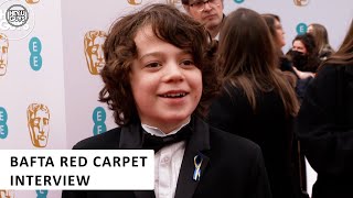 Woody Norman  Cmon Cmon  2022 BAFTA Red Carpet Interview [upl. by Jacques]