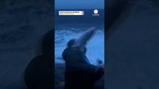 Reporter Hit With Fish Wave [upl. by Salamone]