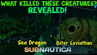 WHAT KILLED THE SEA DRAGON AND BITER LEVIATHAN REVEALED  Subnautica News [upl. by Benildas]