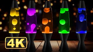 4K Colorful Lava Lamps Video Screeensaver with Relaxing Music Abstract Liquid Satisfaying Fluid [upl. by Annaeerb]