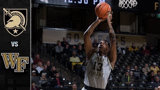 Army vs Wake Forest Basketball Highlights 201718 [upl. by Zile]