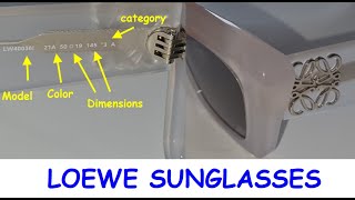 How to spot original Loewe sunglasses How to avoid fake Loewe eyeglasses [upl. by Salmon547]