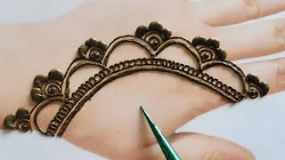 Most Beautiful Easy And Stylish Backhand Mehndi DesignSimple Mehndi ka DesignMehndi Design [upl. by Samtsirhc]