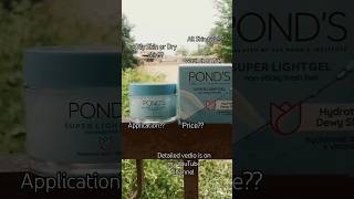 Ponds Super Light Gel Review shortsreview pondssuperlightgel [upl. by Bergeman942]