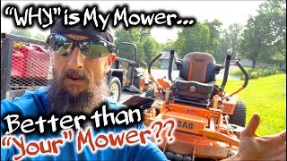 Do this… and ALL YOUR WORKERS WILL QUIT  Mowing Grass ONE HANDED with Scag Turf Tiger 2 [upl. by Princess]