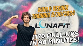 World Record Training 8302024 1170 PullUps in 90 Minutes [upl. by Acinnod]