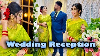 বউ ভাতের সাজসজ্জা 🔥 Wedding Reception Vlog  GRWM [upl. by Akihsar608]