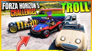 ΦΤΙΑΞΑΜΕ ΤΑ ΠΙΟ TROLL ΑΥΤΟΚΙΝΗΤΑ ΣΕ ΑΥΤΟ ΤΟ CHALLENGE  FORZA HORIZON 5 [upl. by Nonnaehr]