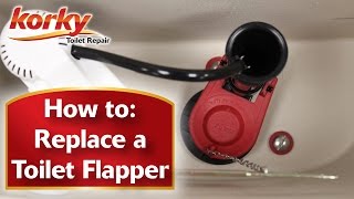 How to Replace a Toilet Flapper with Korky [upl. by Anni955]