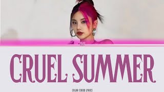 Yeji Itzy Cruel Summer Cover Color Coded Lyrics  Original by Taylor Swift  coverit itzy [upl. by Aihsekan]