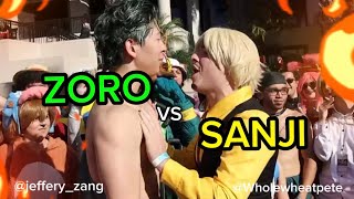 ONE PIECE ZORO VS SANJI ROAST BATTLE pt 2 with WholeWheatPete [upl. by Nessah]