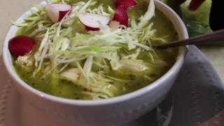 POZOLE VERDERECETA POBLANACOMO HACER CON SAZÓN [upl. by Ahtebat803]