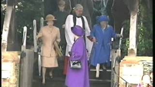 Royal Family Sandringham Christmas 1994 [upl. by Nevad]