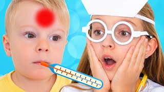 Doctor check up Song  Children Songs with Alicia and Alex by Sunny Kids Songs [upl. by Alysia]