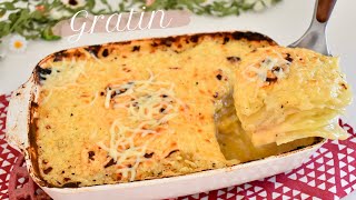 Gratin de pommes de terre au fromage FACILE amp RAPIDE 🧀 Recette sauce béchamel [upl. by Hersh]