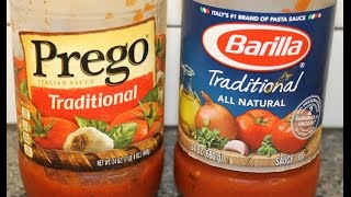 Prego vs Barilla Blind Taste Test [upl. by Brey]