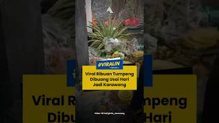 VIRAL RIBUAN TUMPENG DIBUANG USAI HARI JADI KARAWANG [upl. by Eiznekcam902]