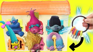 Trolls Band Together Movie Surprise Doors with Keys  DIY Crafts for Kids [upl. by Towne]