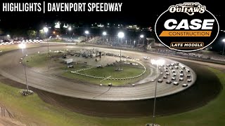 World of Outlaws CASE Late Models at Davenport Speedway August 25 2022  HIGHLIGHTS [upl. by Kenelm]