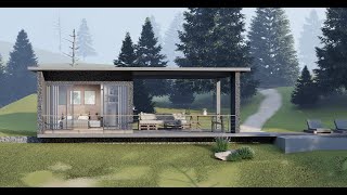 Small modern chalet design [upl. by Aubine]