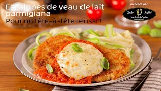 Escalopes de veau de lait parmigiana pancetta et sauce aux tomates confites [upl. by Stanfill]